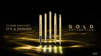 Parker Classic Frontier Jotter Vector Galaxy Gold Fountain / Roller / Ball Pen • $201.59