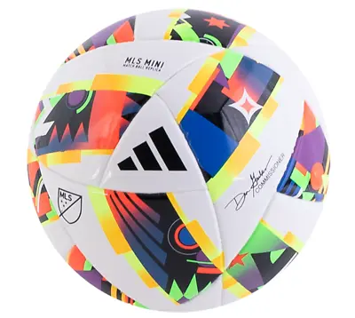 Adidas 2024 MLS Mini Ball - White/Multi • $15.29