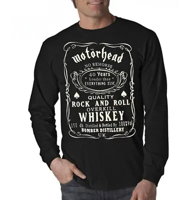 Motorhead No Remorse (Overkill Whiskey) Black Long Sleeve • $14.99