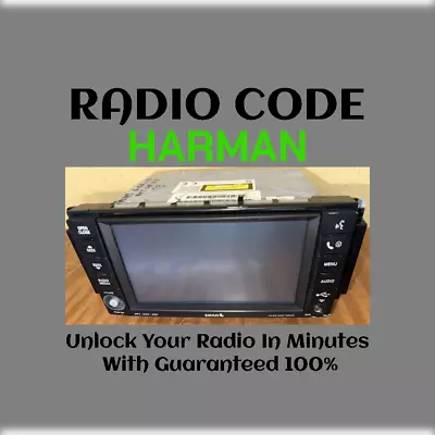 ANTI-THEFT HARMAN RADIO CODE SERIES MyGIG NTG4 REN D STEREO PINCODE SERVICE • $3.99