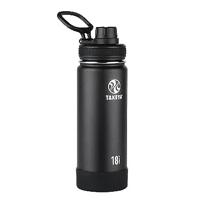 Takeya Actives 18oz Insulated Stainless Steel Water Bottle - Black • $19.99