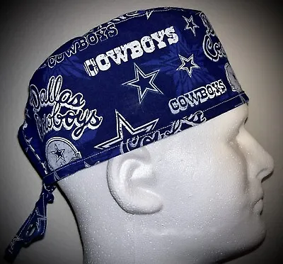 NFL Dallas Cowboys Dark Blue Scrub Hat Chemo Cap • $18