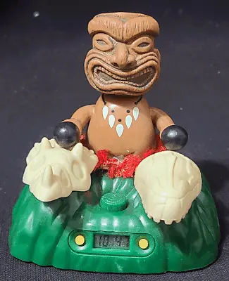 2006 Schylling Toys Rare Tiki Drummer Animated & Musical Alarm Clock Works Great • $250