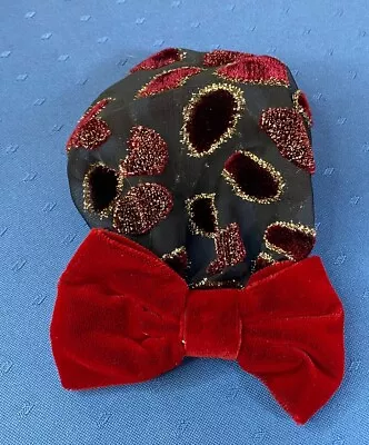 Vintage Velvet  Bun Cover Snood Hair Nets Hair Accessories Unique Red • $9.99