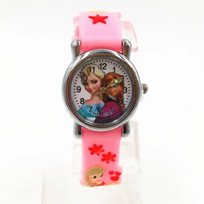 Princess Frozen Elsa Wrist Watch Children Girls Gift Stocking Filler Learn Time • £4.99