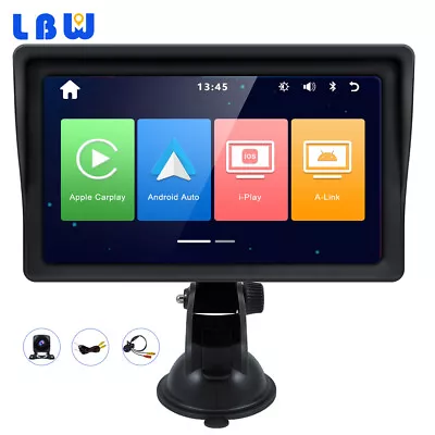 7in Touch Screen Player Car Portable Wireless Apple CarPlay Android Auto Radio • $100.76