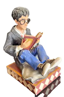 Harry Potter Bookend Figurine Reading Quidditch Book  Collectible 2000 • $59.99