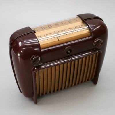 $100 • Buy PARTS Vintage Crosley Vacuum Tube AM Radio Table 56TD Duette Top Slide Rule Dial