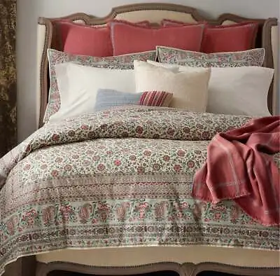$499 • Buy $690 Ralph Lauren Belle Pointe Avah Queen Comforter Set 2 Shams Bogemian Flower