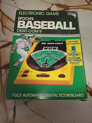 1979 EPOCH Electronic Baseball Digit-Com 9  NOS Handheld Game W Box - VINTAGE!  • $100