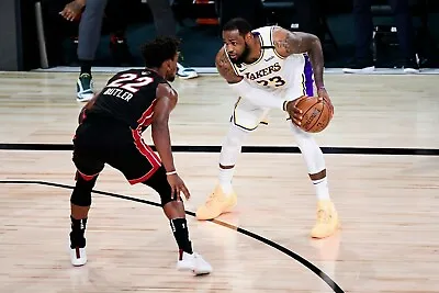 $20 • Buy Lakers Lebron James Vs Jimmy Butler Poster (24x36 Inches)