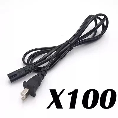 $4.90 • Buy Lot 1-100 US 2 Prong 2Pin AC Power Cord Cable Charge Adapter For PC Laptop PS3