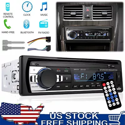 Bluetooth Car Stereo Audio In-Dash FM Aux Input Receiver SD USB MP3 Radio Player • $18.89