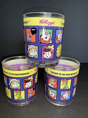 Kellogg’s General Mills Cereal Character Plastic Drinking Glass Tumbler Lot Of 3 • $14.99