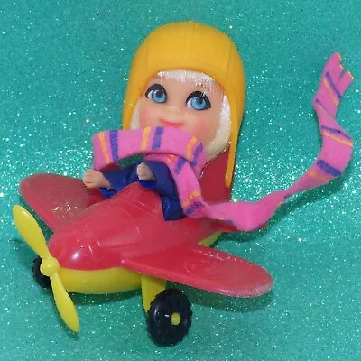 Mattel Liddle Kiddle Windy Fliddle Doll Wendy + Outfit Cap Scarf & Airplane • $39.99