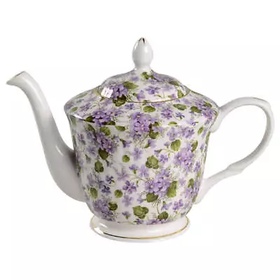 Gracie Bone China Violet Tea Pot 7302065 • $35.99