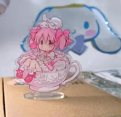 Anime Puella Magi Madoka Magica Kaname Madoka 7cm Acrylic Stand Figure • $9.49