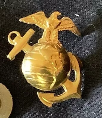 U.S. Marine Corps B1 Left Gold Collar Global Emblem USMC Lapel Pin Beautiful • $13.99
