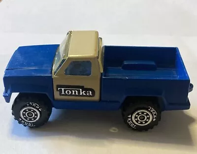 Vintage 1978 TONKA  Mini Metal Pick Up Truck Blue/Tan • $6