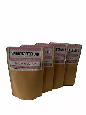4 Packs Skinny Coffee Club Instant Coffee  28 Day Program Dated Jan 24 • £25