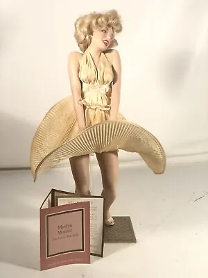 Vintage Franklin Mint Heirloom Dolls Marilyn Monroe Seven Year Itch Display • £159.41
