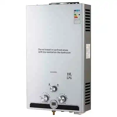 Used 8/10/12/16/18L Instant Gas Hot Water Heater Tankless Gas Boiler LPG Propane • £75.99