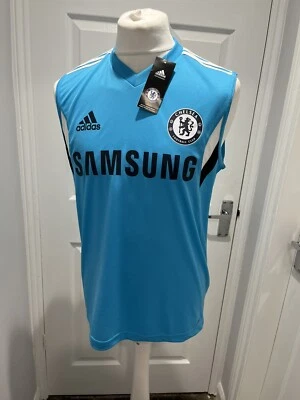 £20 • Buy Bnwt - Chelsea Fc Adidas 2014 Sleeveless Training Jersey Size Medium (rrp £27)