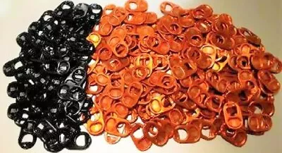 $12.95 • Buy Lot Of 275 Monster Orange & Black Pull Tabs - Great For Halloween Craft Projects