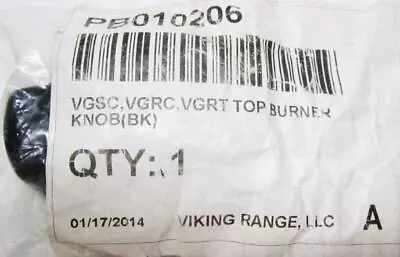 Viking VGSC VGRC VGRT Top Burner Knob Black PB010206 BIN#22 • $39.95
