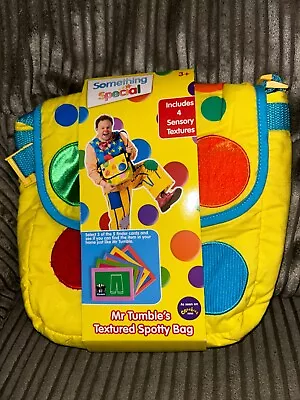 Mr Tumble's Textured Spotty Bag Includes 4 Sensory Textures Yellow NEW • £21.99