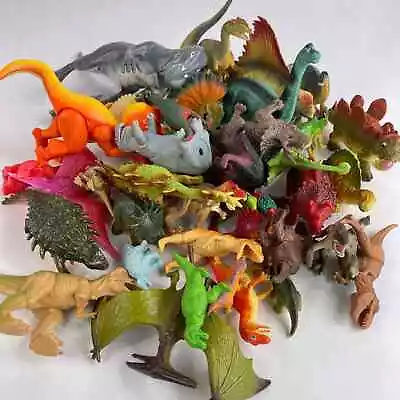 Lot Of 42 Dinosaurs Assorted Dimetrodon Apatosaurus Some Vintage Imperial • $15.95