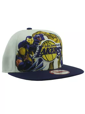 New Era NBA Los Angeles Lakers 9fifty Snapback Hat Marvel Adjustable White • $31.45