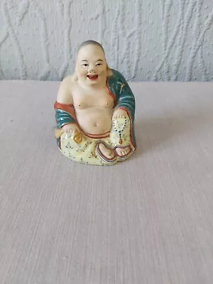 Old Porcelain Japanese Sumo Wrestler Monk Figure • £14.95