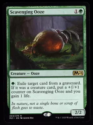 Scavenging Ooze 204/274 Non Foil Rare Core Set 2021 Magic The Gathering NM • $1.39