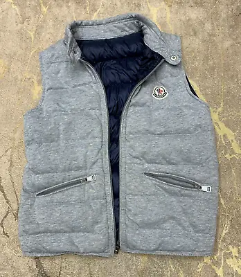 Kids Moncler Quilted Gilet Goose Down Puffer Vest Piumino Size 10 Years 140 Cm • $169