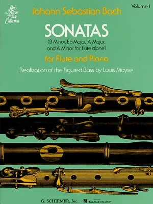 Bach Sonatas For Flute And Piano Vol. 1 Sheet Music Book NEW 050334590 • $13.95