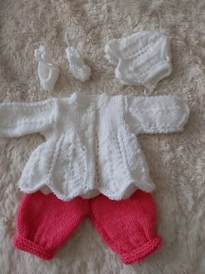 £8 • Buy Hand Knitted Dolls Clothes. Fit 12  Baby Doll.