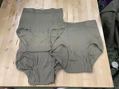 Us Military Army Men's 100% Cotton Briefs 3-pack Size 28 Usa Made Coyote Brown • $16.95