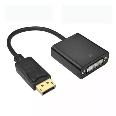 TechFlo 1080p Display Port DP To DVI DVI-D Monitor Laptop Computer Adapter Cable • $14.99