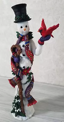 Lenox Pencil Snowman Figurine 1999 Winter Friend 12  Christmas Old World VTG • $40