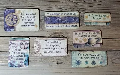 Refrigerator Magnets Decorative Quotes / Inspiration - Stamperia Cosmos Infinity • $1.50