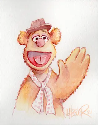 Fozzie Muppets 11x14 By Jeremy Wheeler Ltd Edition X/ Poster Print MINT Art • $65