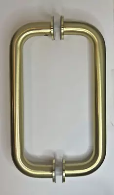 8  Stain Brushed Brass Gold Back-to-Back Shower Door Pull Handle 3/4 Tubular • $16.99