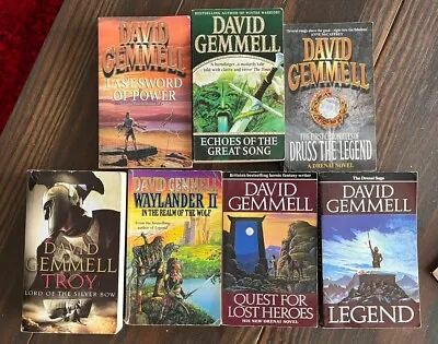 David Gemmell Book Bundle 7 X Books Legend Druss Quest For Lost Heroes… • £14.99