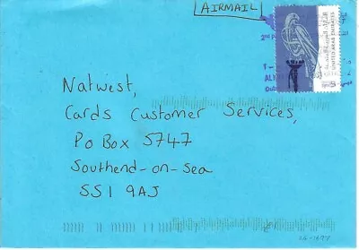 United Arab Emirates -  Air Mail Cover - To Southend -20.08.2009 (24-1697) • $1.36