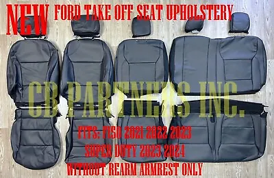 Oem Ford F250 F350 F450 New Take Off Leather Seat Covers Black Fits: 2023 2024 • $310.24
