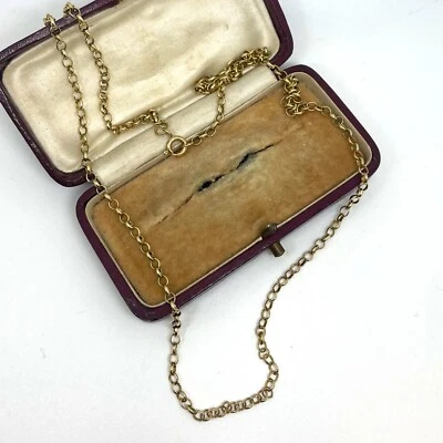 9ct Gold Belcher Link Chain 9ct Yellow Gold Hallmarked Belcher 23  Inch  2.7mm • £215