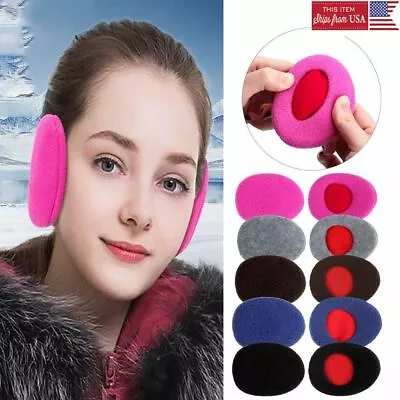 Bandless Mens Womens Ear Muffs Winter Ear Warmers Fleece Earwarmer Earbags • $6.36
