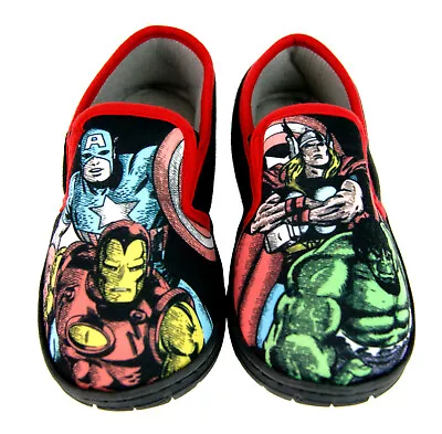 Boys Marvel Avengers Thor Hulk Iron Man Slippers Kids Mules Shoes Booties Size  • £11.99