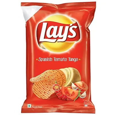 Lays Lay's India's Spanish Tomato Tango 73 Grams Pack Potato Chips Wafers Snacks • £6.99